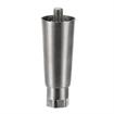 Picture of 4" H Nickel Plated Die Cast Equipment Leg With 1/2-13 x 1/2" L Protruding Stud And Adjustable Hex Toe