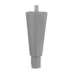 Picture of 6" H Gray Epoxy Die Cast Equipment Leg With 1/2-13 x 3/4" L Protruding Stud And Adjustable Hex Toe