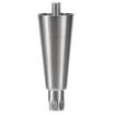 Picture of 6" H Nickel Plated Die Cast Equipment Leg With 5/8-11 x 3/4" L Protruding Stud And Adjustable Stainless Steel Hex Toe