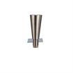 Picture of 6" H Nickel Plated Die Cast Equipment Leg With 3-1/2" Square Removable Mounting Plate And Adjustable Hex Toe