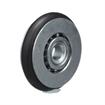Picture of 1-5/16" OD Rubber Tired Steel Concave Ball Bearing Roller