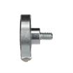 Picture of 1-5/16" OD Steel Flat Ball Bearing Roller with 1/4-20 x 1" L Flat Head Screw Stud