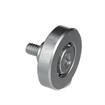 Picture of 1-5/16" OD Steel Flat Ball Bearing Roller with 1/4-20 x 1" L Flat Head Screw Stud