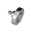 Picture of 1-5/16" OD Steel Flat Ball Bearing Roller with 1/4-20 x 1" L Flat Head Screw Stud
