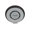 Picture of 1-5/16" OD Rubber Tired Steel Concave Ball Bearing Roller with 1/4-20 x 3/4" L Flat Head Screw Stud