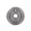 Picture of 7/8" OD Stainless Steel Flat Ball Bearing Roller with #10-32 Tapped Hole
