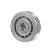 Picture of 7/8" OD Stainless Steel Flat Ball Bearing Roller with #10-32 Tapped Hole