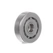 Picture of 7/8" OD Stainless Steel Flat Ball Bearing Roller with #10-32 Tapped Hole