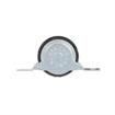Picture of 2-3/4" L x 1/2" W Steel Bottom Mount Door Sheave With 1-3/8" Flat Rubber Tire