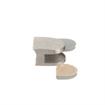 Picture of Stainless Steel Right-Hand Bottom Glass Clamp with Gaskets for 3/8" Glass