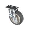 Picture of Standard Duty 1-3/4" x 3" Plate Caster With 3" Gray Rubber Wheel With Brake