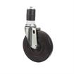 Picture of Standard Duty 1-1/2" Expanding Stem Caster With 5" Black Rubber Wheel
