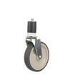 Picture of Standard Duty 1-1/2" Expanding Stem Caster With 5" Gray Rubber Wheel