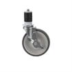 Picture of Standard Duty 1-5/8" Expanding Stem Caster With 5" Gray Rubber Wheel With Brake