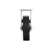 Picture of Medium Duty 2-3/8" x 3-5/8"  Rigid Plate Caster With 5" Black Rubber Wheel