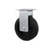 Picture of Medium Duty 2-3/8" x 3-5/8"  Rigid Plate Caster With 5" Black Rubber Wheel