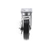 Picture of Medium Duty 2-3/8" x 3-5/8"  Plate Caster With 5" Black Rubber Wheel And Brake