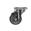 Picture of Medium Duty 2-3/8" x 3-5/8"  Plate Caster With 3-1/2" Blue Polyurethane Wheel And Brake