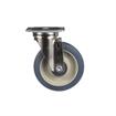 Picture of Medium Duty 2-3/8" x 3-5/8"  Plate Caster With 5" Blue Polyurethane Wheel