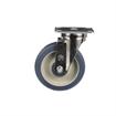 Picture of Medium Duty 2-3/8" x 3-5/8"  Plate Caster With 5" Blue Polyurethane Wheel