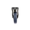 Picture of Medium Duty 2-3/8" x 3-5/8"  Plate Caster With 5" Blue Polyurethane Wheel