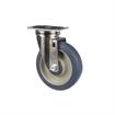 Picture of Medium Duty 2-3/8" x 3-5/8"  Plate Caster With 5" Blue Polyurethane Wheel