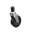 Picture of Medium Duty 1" Expanding Stem Caster With 3-1/2" Black Rubber Wheel