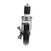 Picture of Medium Duty 1" Expanding Stem Caster With 3-1/2" Black Rubber Wheel With Brake