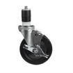Picture of Medium Duty 1-5/8" Expanding Stem Caster With 5" Black Rubber Wheel With Brake