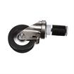 Picture of Medium Duty 1-1/2" Expanding Stem Caster With 3-1/2" Gray Rubber Wheel With Brake
