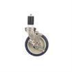 Picture of Medium Duty 1-5/8" Expanding Stem Caster With 5" Blue Polyurethane Wheel With Brake