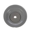 Picture of 7" OD x 7/8" H Gray Rubber Rolling Bumper With 1/2" OD Mounting Hole For Threaded Stem Casters