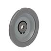 Picture of 7" OD x 7/8" H Gray Rubber Rolling Bumper With 1/2" OD Mounting Hole For Threaded Stem Casters