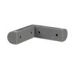 Picture of 3-1/2" L x 1" W x 7/8" H Gray Rubber Corner Bumper With Square Ends