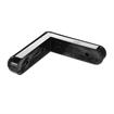 Picture of 4-1/16" L x 1" W x 7/8" H Black PVC Corner Bumper With Rounded Ends