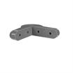 Picture of 4-3/8" L x 1-1/16" W x 1-1/4" H Gray PVC Corner Bumper With Rounded Ends And Corner
