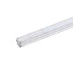Picture of 120" L x 1" W x 7/8" H Gray PVC Snap-In Contempo Strip Bumper And Extruded Aluminum Base