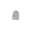 Picture of 3" L x 1" W x 7/8" H Gray PVC Contempo End Bumper Interface With Hole Plugs