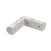 Picture of 3-3/8" L x 1" W x 7/8" H Gray PVC Contempo Corner Bumper Interface With Hole Plugs