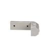 Picture of 3-3/8" L x 1" W x 7/8" H Gray PVC Contempo Corner Bumper Interface With Hole Plugs