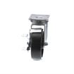 Picture of Medium Duty 2-3/8" x 3-5/8"  Plate Caster With 3" Black Polyolefin Wheel With Brake