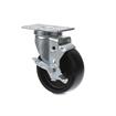 Picture of Medium Duty 2-3/8" x 3-5/8"  Plate Caster With 4" Black Polyolefin Wheel With Brake