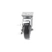Picture of Medium Duty 2-3/8" x 3-5/8"  Plate Caster With 4" Blue Polyurethane Wheel With Brake