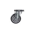 Picture of Medium Duty 2-3/8" x 3-5/8"  Plate Caster With 4" Blue Polyurethane Wheel