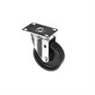 Picture of Medium Duty 2-3/8" x 3-5/8"  Plate Caster With 5" Black Polyolefin Wheel