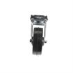Picture of Medium Duty 2-3/8" x 3-5/8"  Plate Caster With 5" Black Rubber Wheel