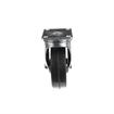 Picture of Medium Duty 2-3/8" x 3-5/8"  Plate Caster With 5" Black Rubber Wheel