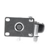 Picture of Medium Duty 2-3/8" x 3-5/8"  Plate Caster With 5" Blue Polyurethane Wheel With Brake