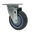 Picture of Medium Duty 2-3/8" x 3-5/8"  Plate Caster With 5" Gray Polyurethane Wheel