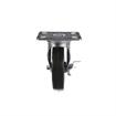 Picture of Medium Duty 4" x 4" Universal Plate Caster With 5" Black Rubber Wheel With Brake